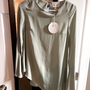Beautiful sage green silk shirt